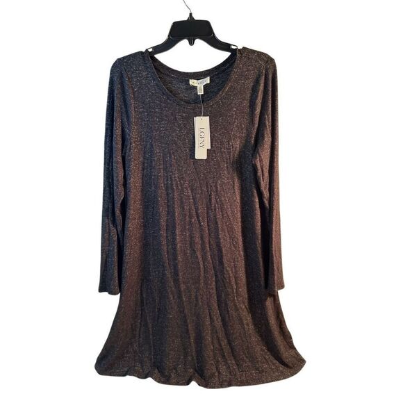 Rio & Rian Heather Char gray large dress new - Picture 1 of 8